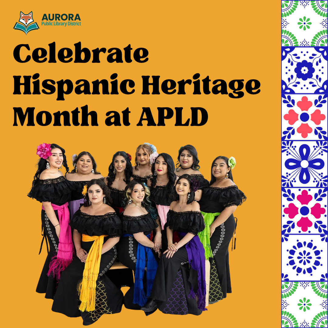 Mariachi Sirenas group photo with members wearing matching black dresses with colorful accessories.
