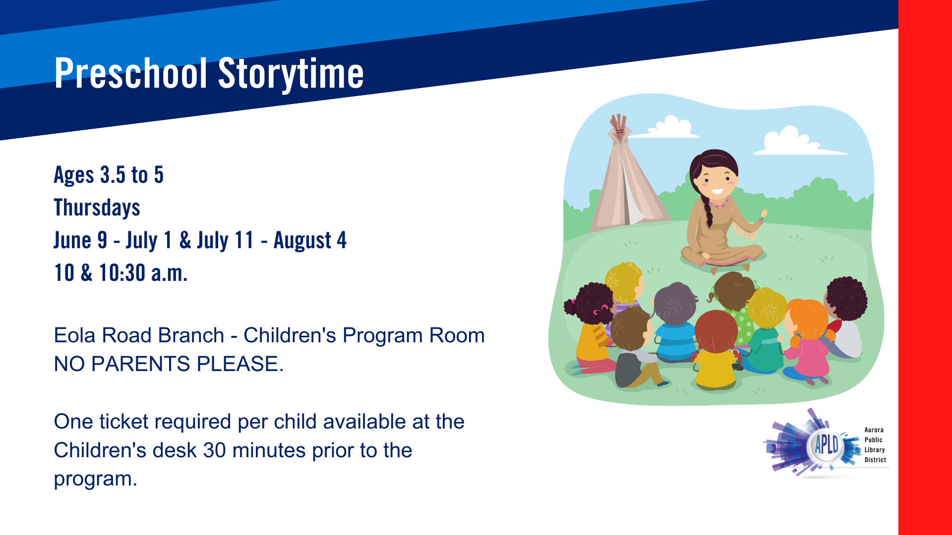 Preschool Storytime Eola Thursdays