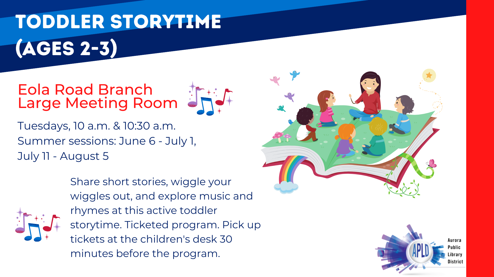 Toddler Storytime Eola Tuesdays